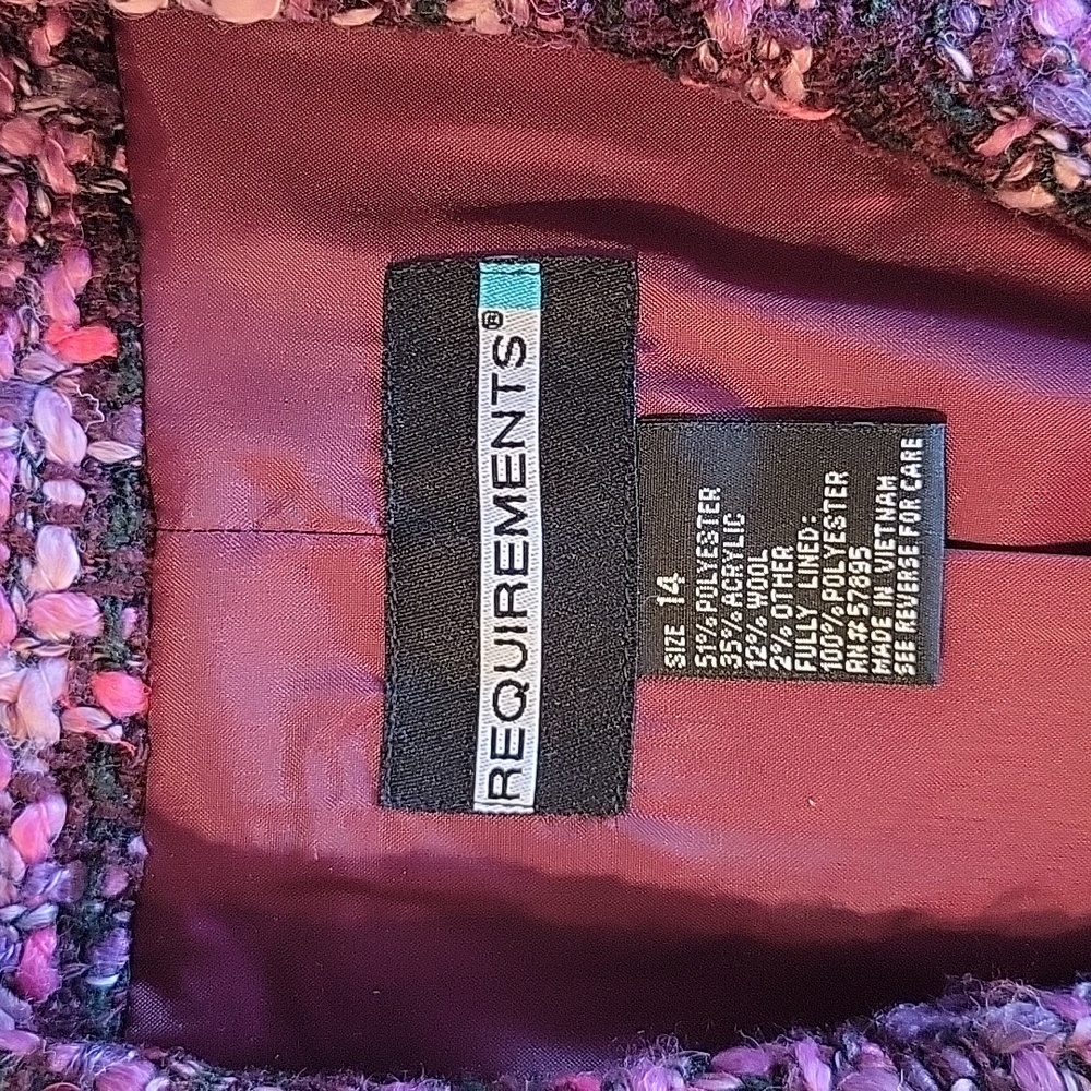 Requirements Wool Blend Tweed Blazer - Picture 5 of 6